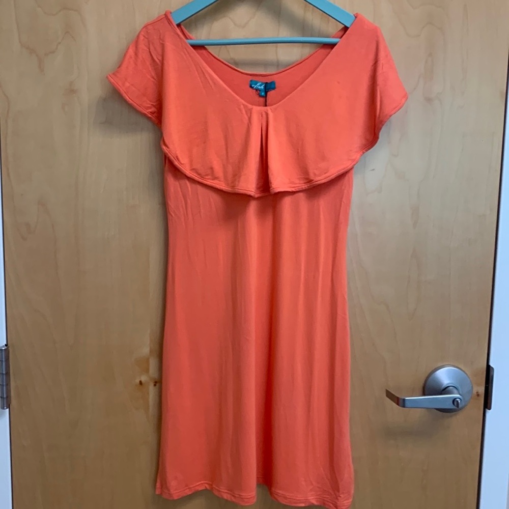 V Fish Pink dress